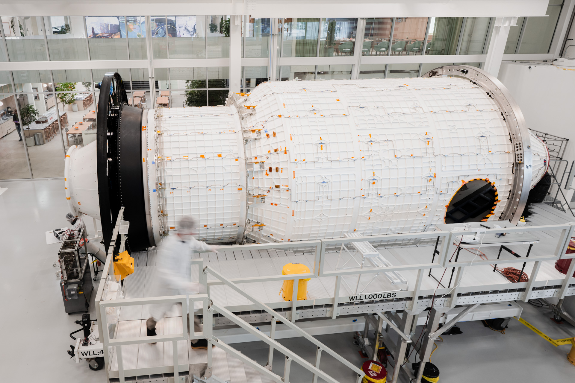 Haven-1 flight article in final integration at Vast's Long Beach clean room.