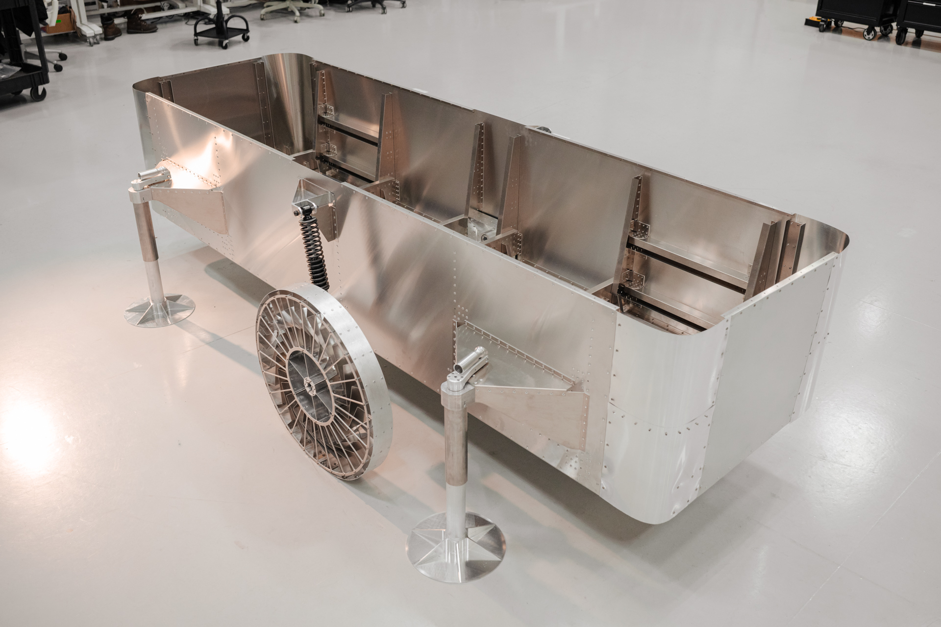 Prototype of the proposed Vast Lunar Power Station under manufacture.